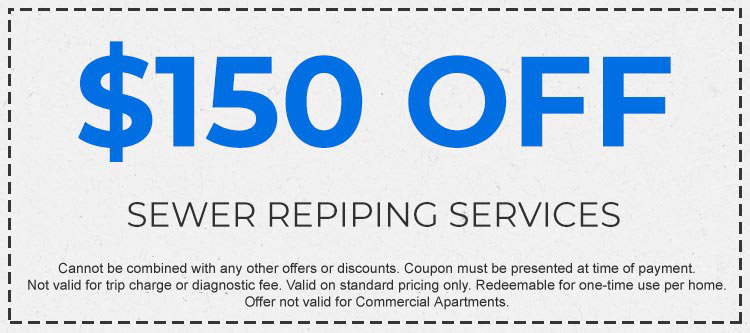 Discount on Sewer Repiping Services