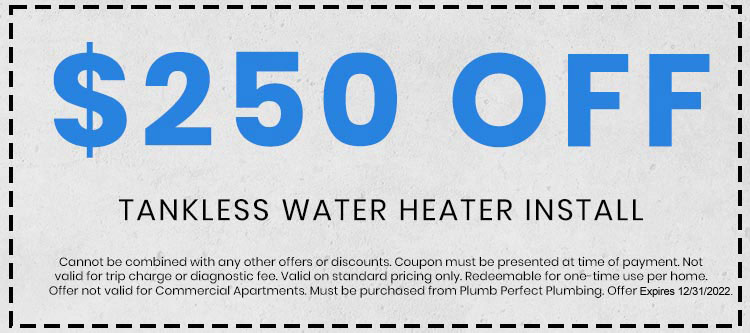tankless water heater install discount